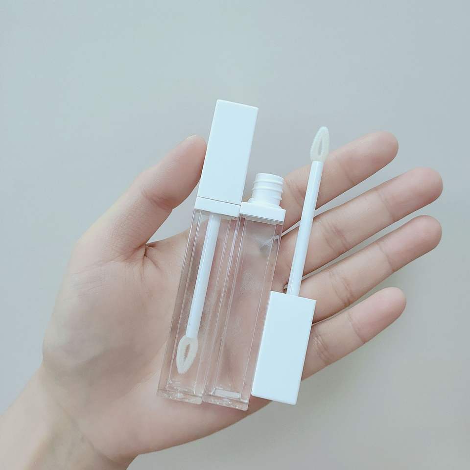 Wholesale 5ml Private Label Customization Empty Lip Gloss Tubes Square Top