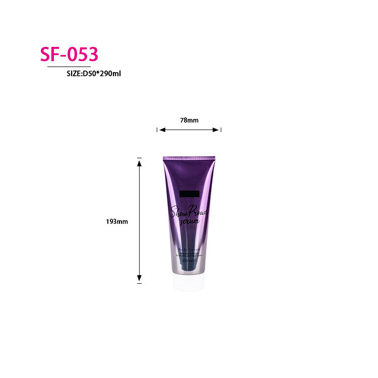 300ML Empty Purple Squeeze Empty Lip Balm Containers Refillable Soft Cosmetic Tubes for DIY Lip Gloss Base