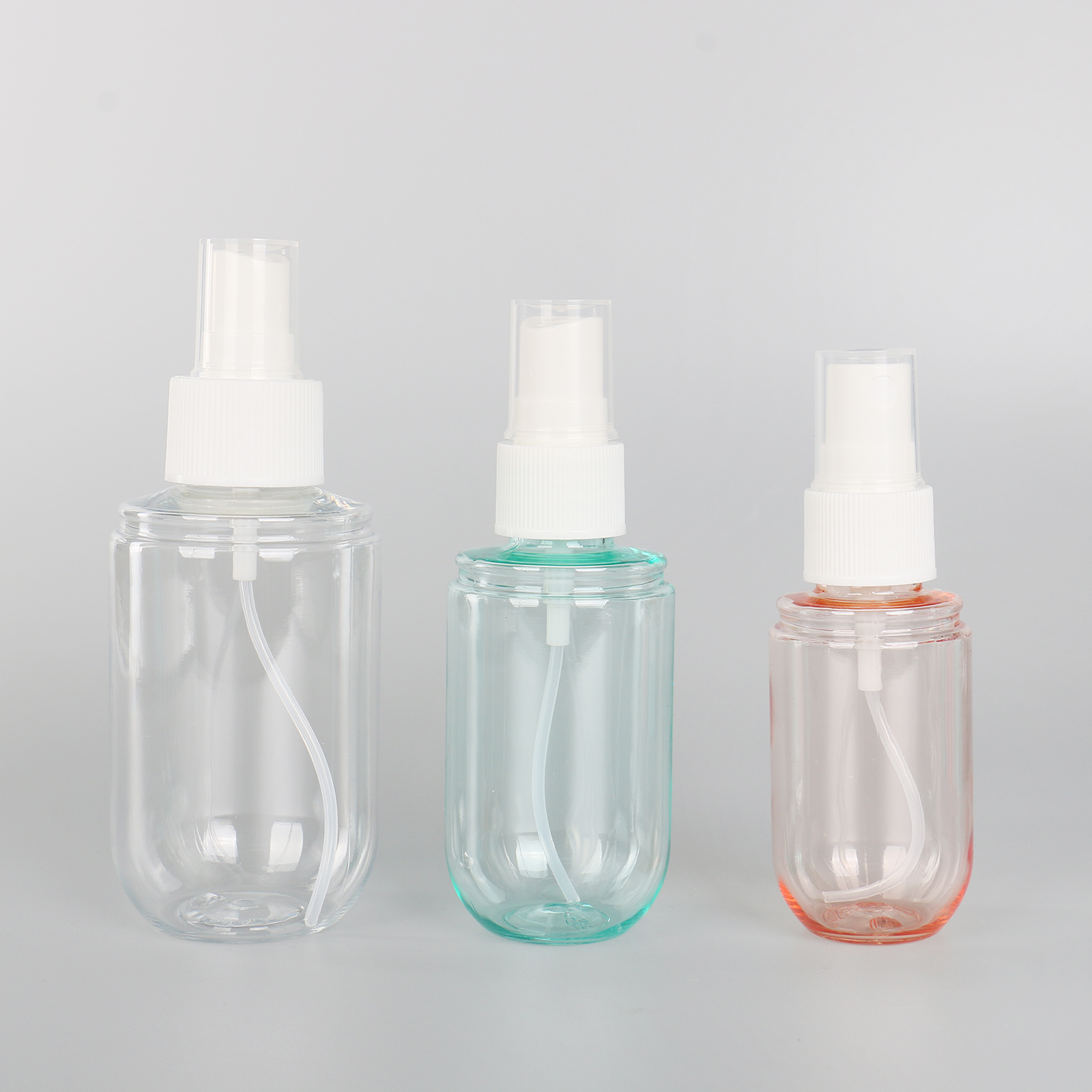 Candy Color Lotion Bottle Pill Capsule Shaped Pink Blue 40ml 60ml 100ml PET Plastic Cosmetic Spray Pump Bottles