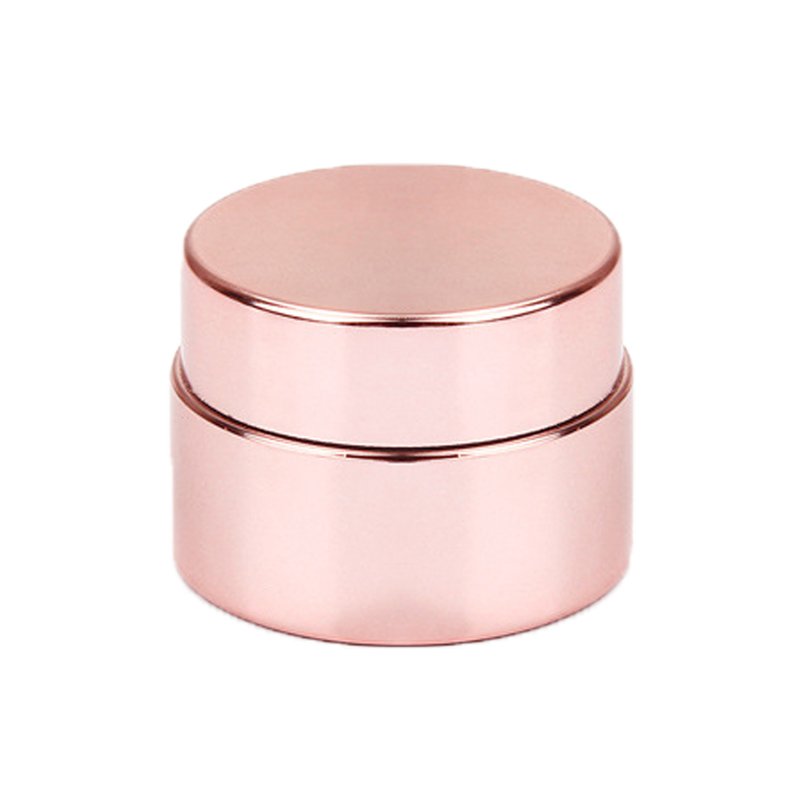 5g Electroplating Cream Sample Bottle UV Technology Luxury Gold Silver Rose Gold Color PP Cosmetic Jar