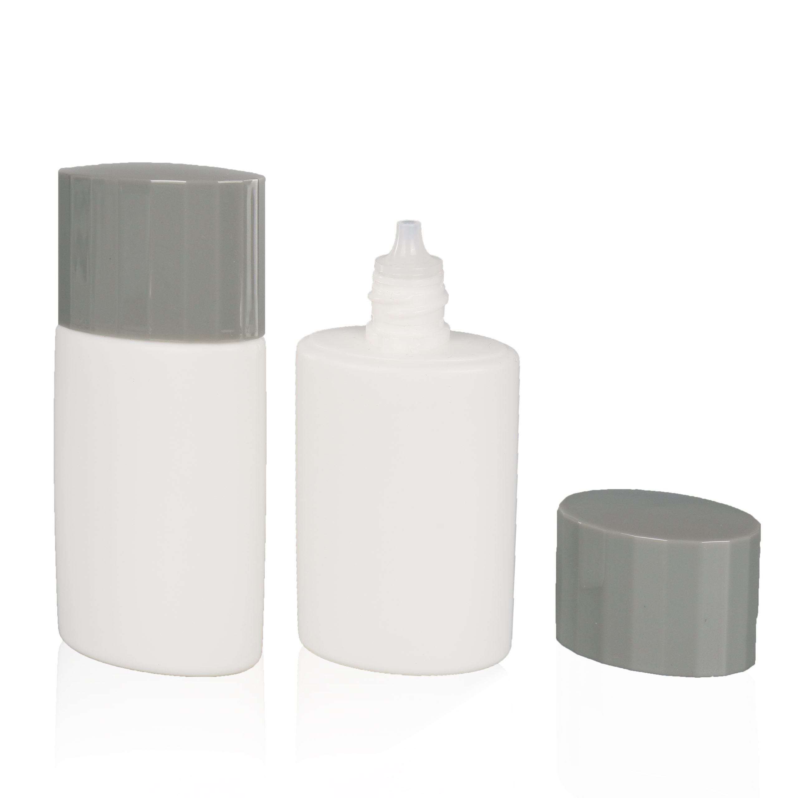 Face Sunscreen Skincare Squeeze Bottle 30ml 50ml PE Plastic Lotion Upside Down Squeeze Bottle With Screw Cap