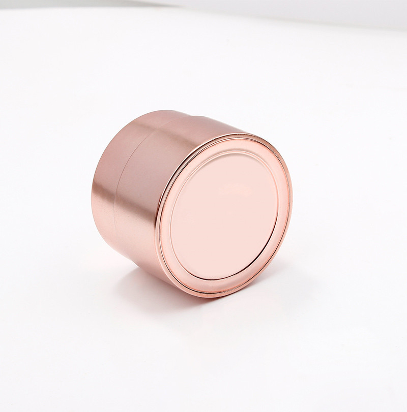 5g Electroplating Cream Sample Bottle UV Technology Luxury Gold Silver Rose Gold Color PP Cosmetic Jar