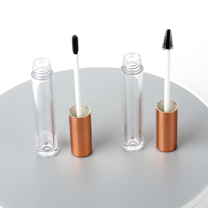 Custom Rose Gold Clear Mascara Eyelash Cream Container Empty Mascara Wand Packaging Tubes With Brush