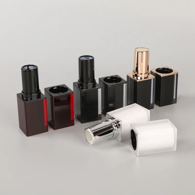 New Products White Color 3.5g Empty Lipstick Containers Private Label Plastic Lipstick Case Tube