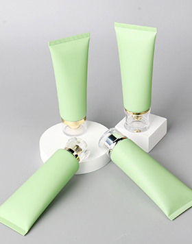 Facial Cleanser Soft Container Tube 100g PP Empty Matte Green Soft Cosmetic BB Cream Lotion Squeeze Tube With Screw Lid