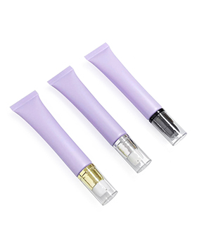 20g Pump Lotion Tube Matte Purple Squeeze Lip Gloss Tubes Eye Cream Massage Refillable Cosmetic Soft Plastic Tube