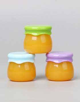 10g Mini Cute Unique Honey Lip Mask Cream Jar Empty Honey Lip Balm Pot Friendly Acrylic Plastic Jar For Cosmetic