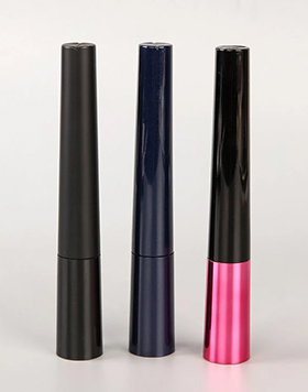 Refillable Black Color Logo Customized Mascara Tube Screen Printing Plastic Empty Mascara Tubes with Brush