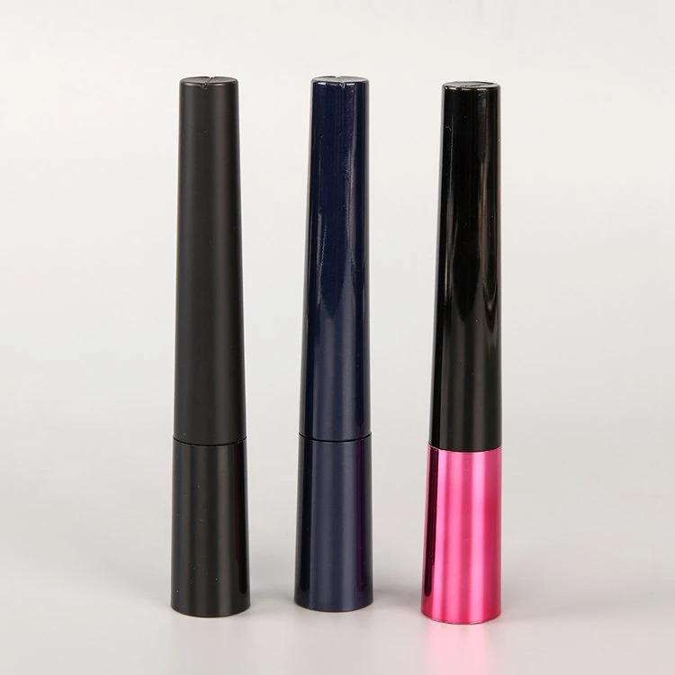 Refillable Black Color Logo Customized Mascara Tube Screen Printing Plastic Empty Mascara Tubes with Brush