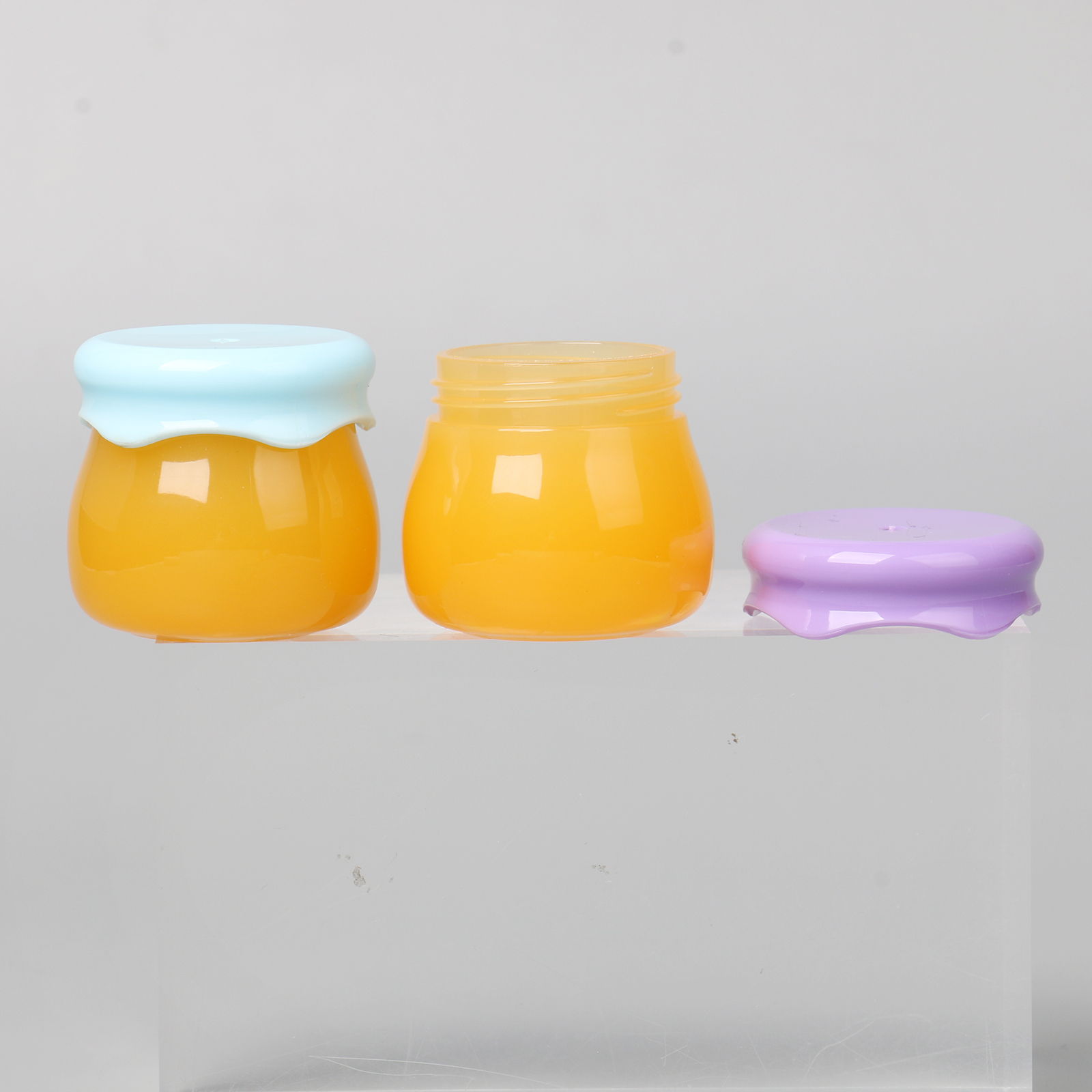 10g Mini Cute Unique Honey Lip Mask Cream Jar Empty Honey Lip Balm Pot Friendly Acrylic Plastic Jar For Cosmetic