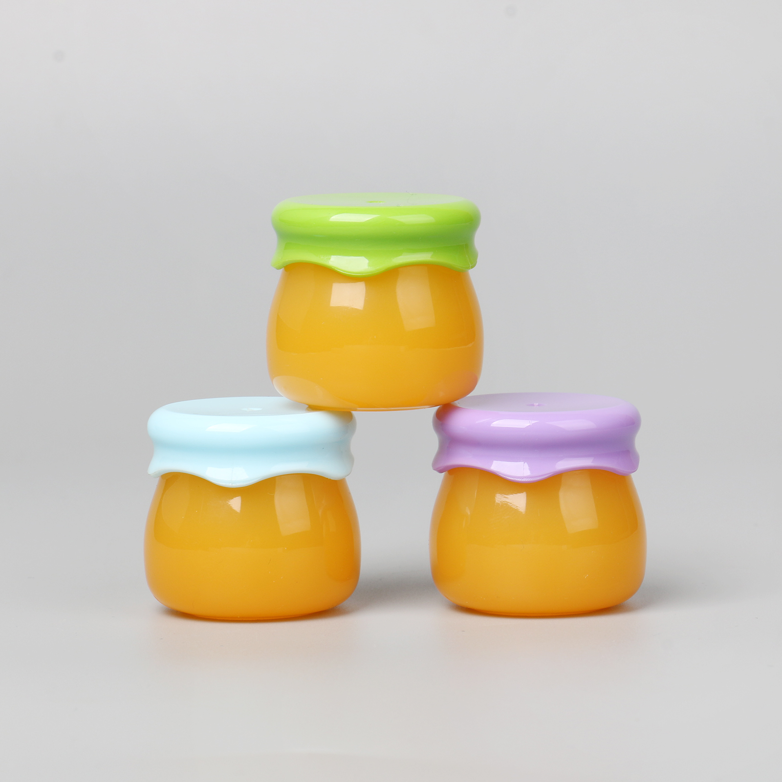 10g Mini Cute Unique Honey Lip Mask Cream Jar Empty Honey Lip Balm Pot Friendly Acrylic Plastic Jar For Cosmetic