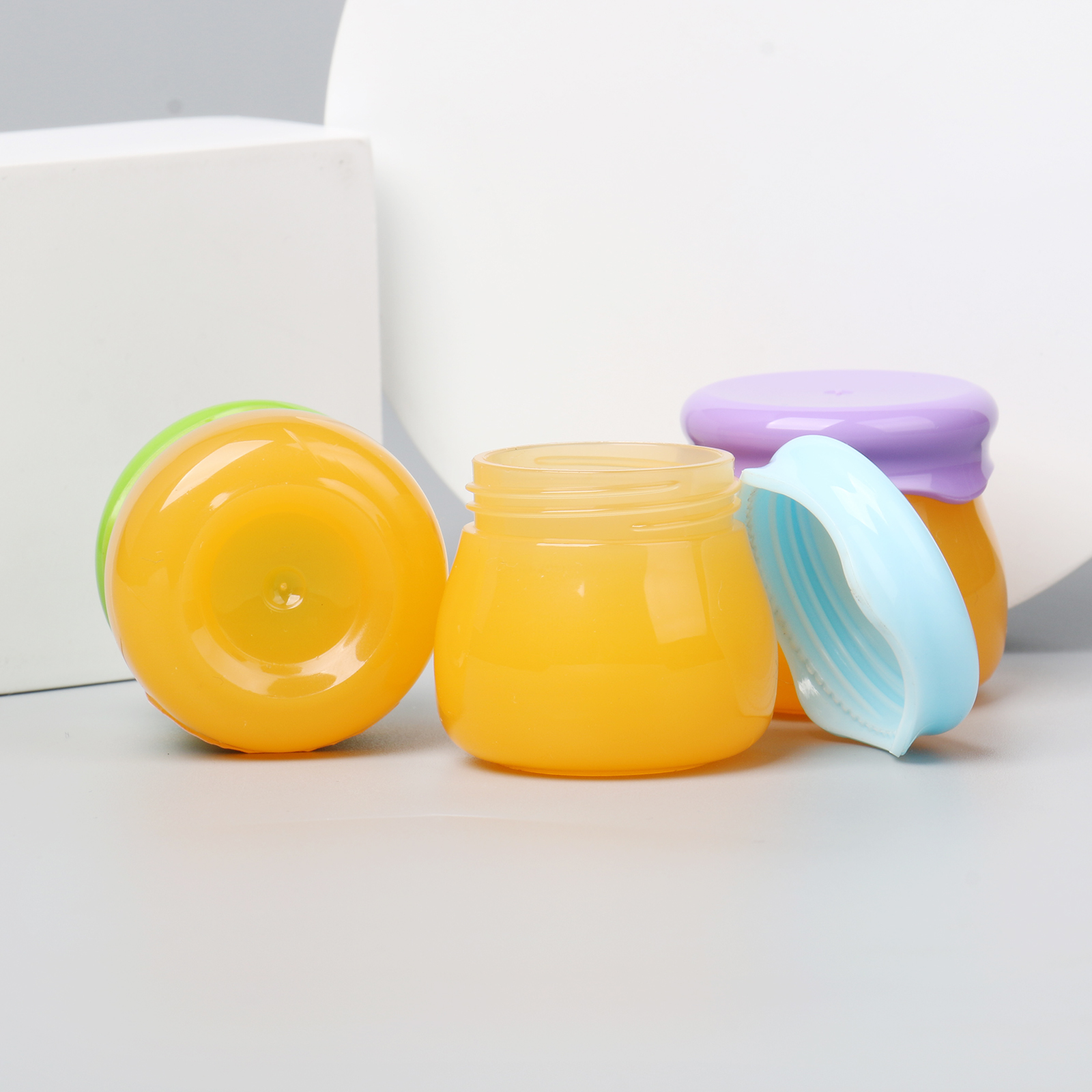 10g Mini Cute Unique Honey Lip Mask Cream Jar Empty Honey Lip Balm Pot Friendly Acrylic Plastic Jar For Cosmetic