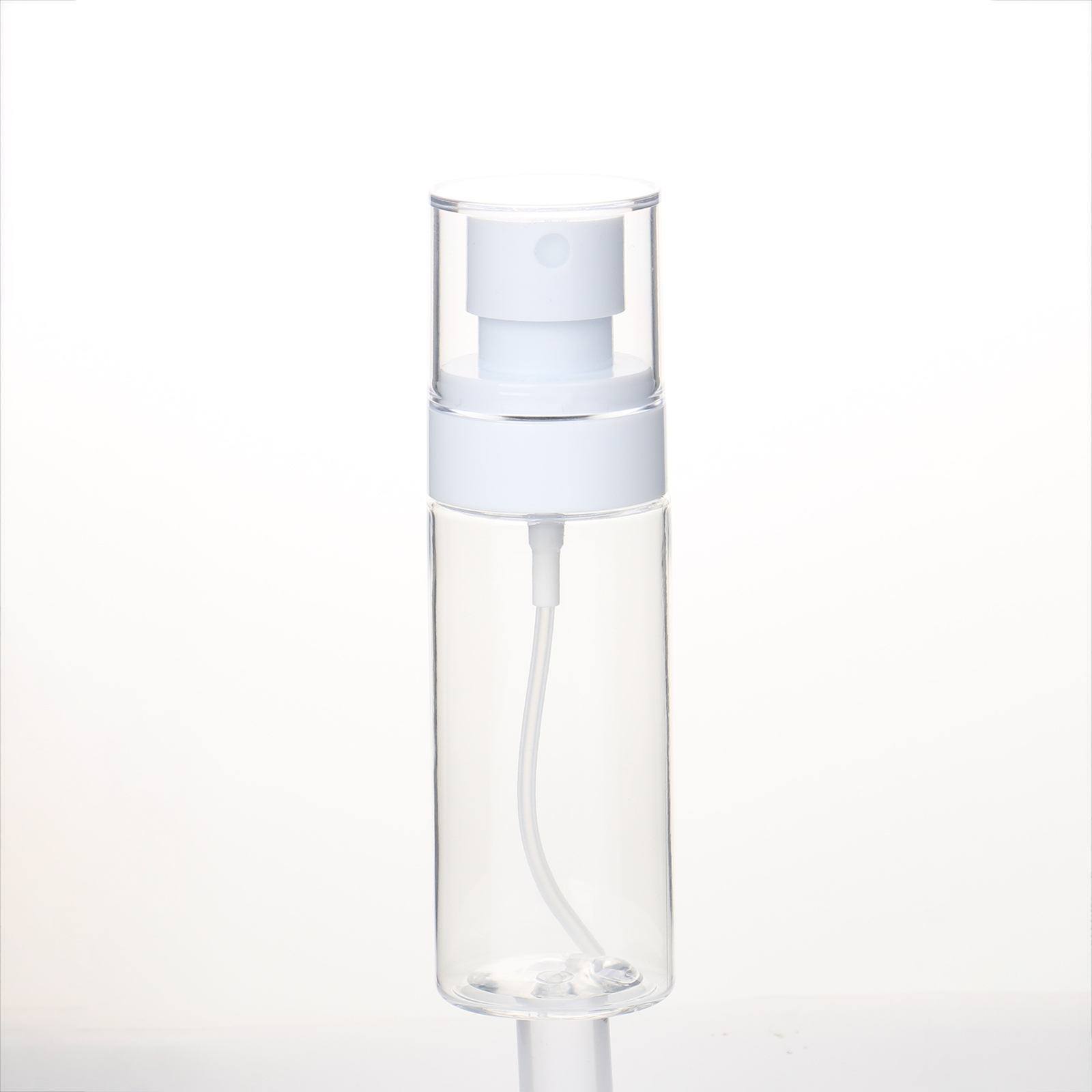 Empty Cosmetic Transparent Spray Bottle PET Plastic 60ml 100ml Water Liquid Toner Fine Mist Spray Bottle