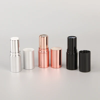 Factory Directly Supplier Color DIY Cosmetic Container Wholesale Lipstick Container Private Label ABS Lipstick Tube Pink