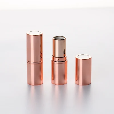 Factory Directly Supplier Color DIY Cosmetic Container Wholesale Lipstick Container Private Label ABS Lipstick Tube Pink