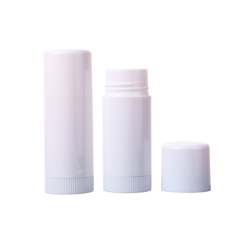 Moisturize White Wholesale Recycled Round Rotate Plastic Empty Mini Lipstick Lip Balm Container Tube Empty Lip Balm Tubes