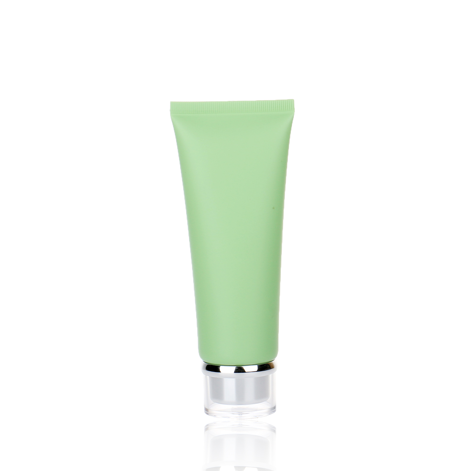 Facial Cleanser Soft Container Tube 100g PP Empty Matte Green Soft Cosmetic BB Cream Lotion Squeeze Tube With Screw Lid