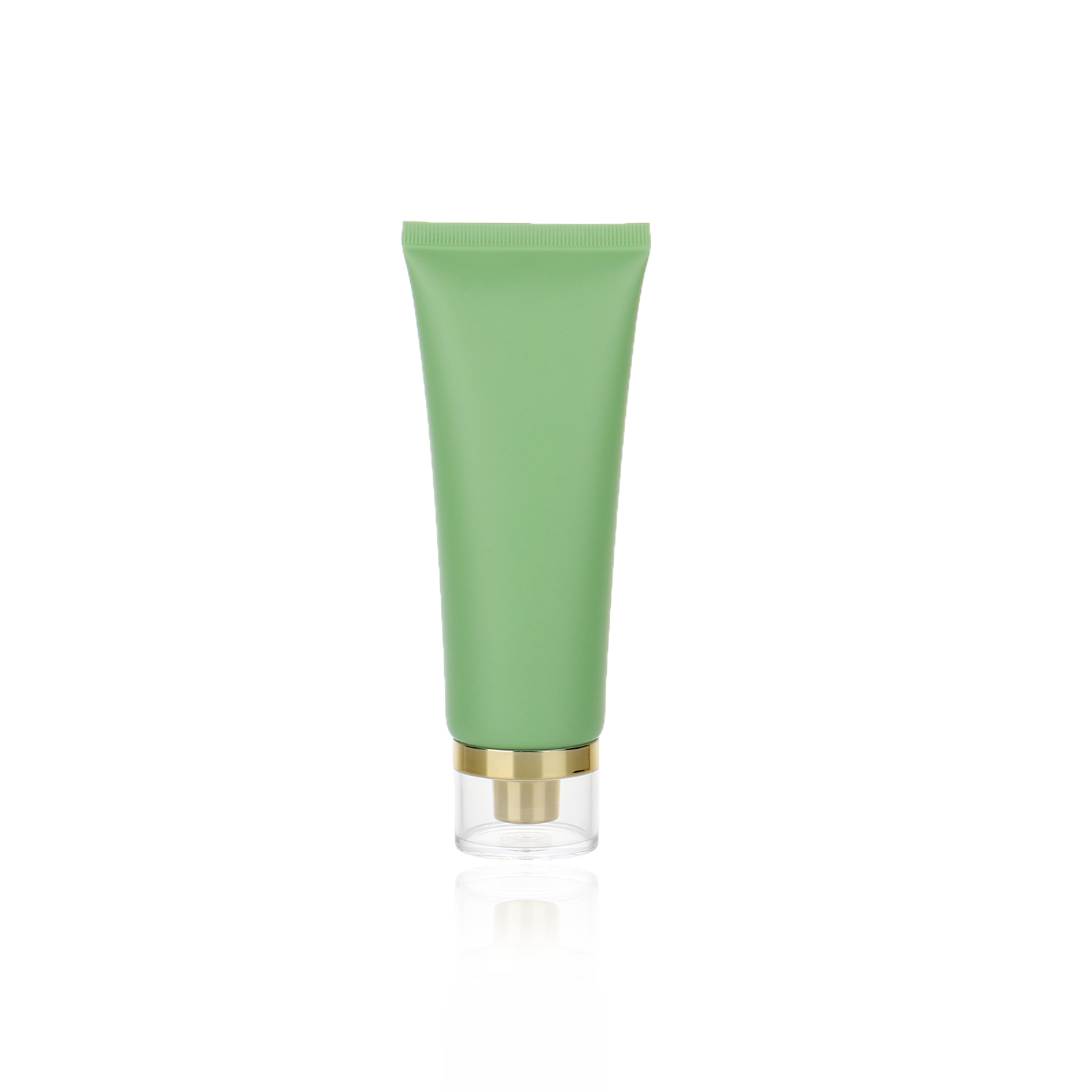 Facial Cleanser Soft Container Tube 100g PP Empty Matte Green Soft Cosmetic BB Cream Lotion Squeeze Tube With Screw Lid