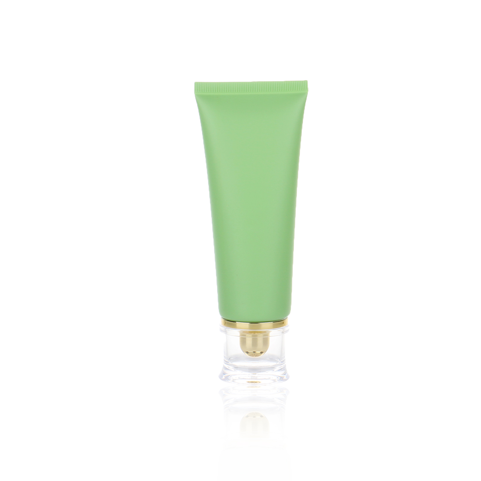 Facial Cleanser Soft Container Tube 100g PP Empty Matte Green Soft Cosmetic BB Cream Lotion Squeeze Tube With Screw Lid