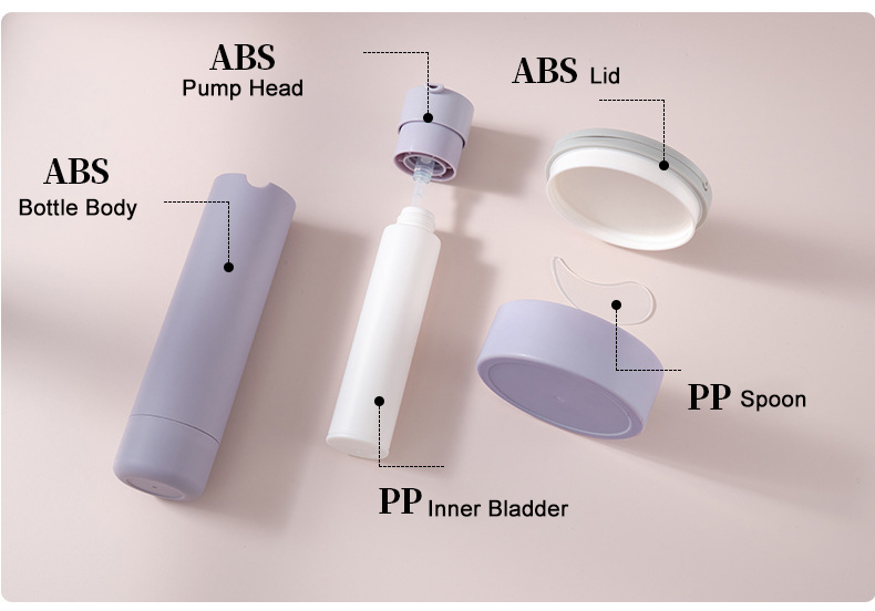 Replaceable Inner Eco Friendly Refillable Pump Bottle Container Package Rotate Twist Serum Lotion Sunscreen Skincare Bottle