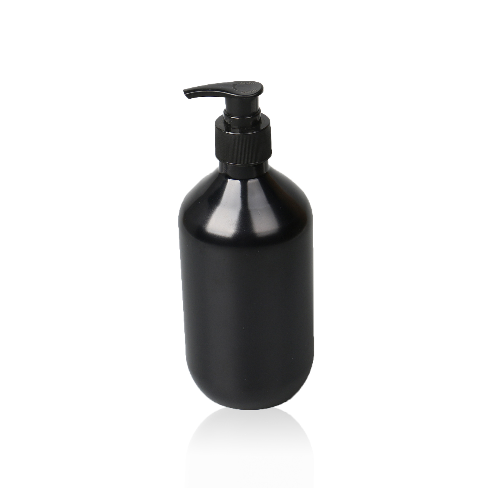 Plastic Shampoo Bottle 300ml 500ml Round Shoulder Pet Hand Sanitizer Black Body Wash Bottle Press Pump Lotion Bottles