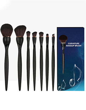 Eye Shadow Powder Foundation Concealer Cosmetic Pink Luxury Makeup Brush Set 7pcs Vegan Black Makeup Brushes