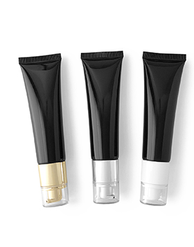 Screw Cap Black Squeeze Cosmetic Tester Tube Eco-Friendly 50g PE Empty Face Cream Soft Squeeze Container