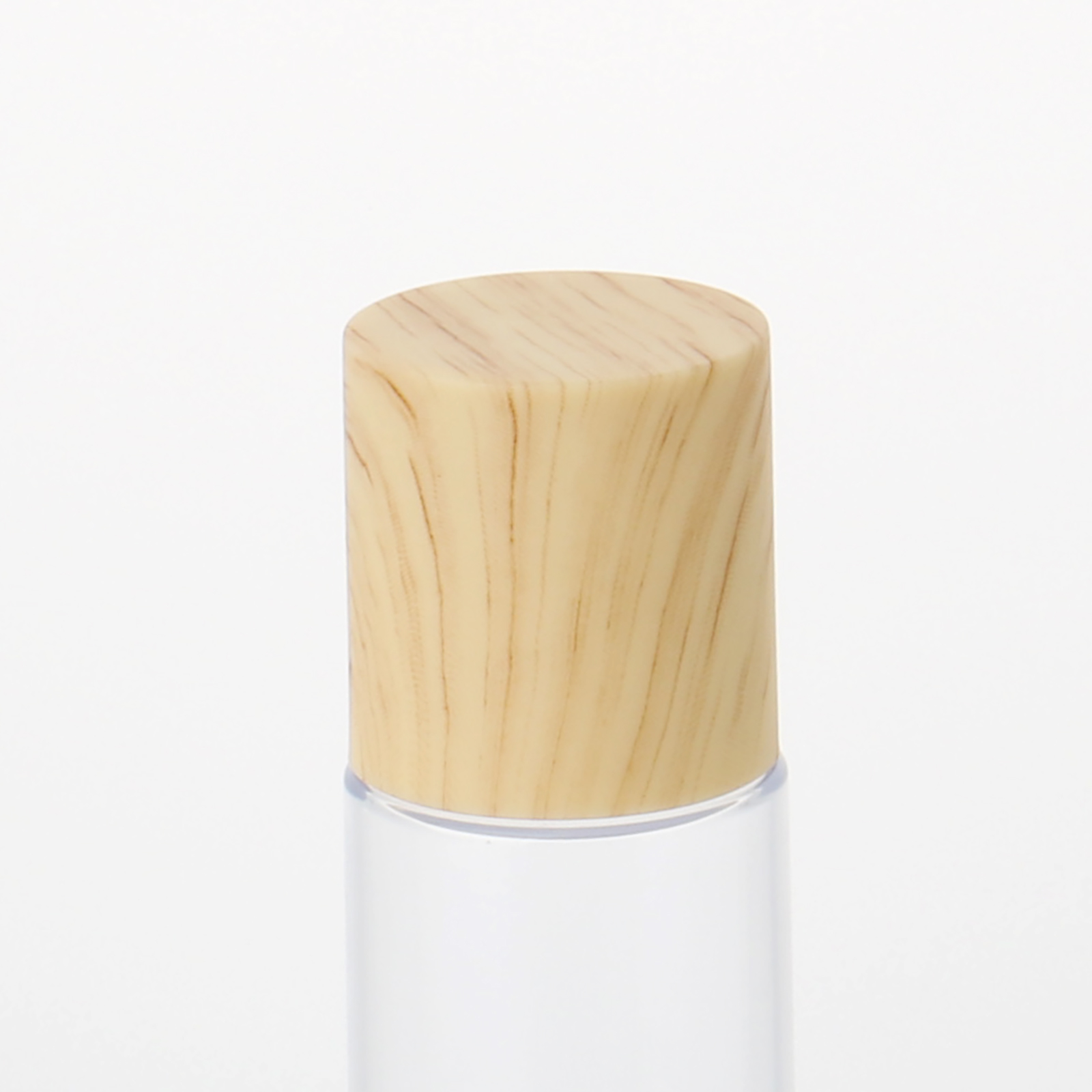 Flat Glass Skin Care Essential Lotion Pump Bottle 30ml 50ml 100ml Skincare Packaging Bottle And Jar With Beech Wooden Cap