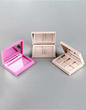 Plastic Makeup Cases Eyeshadow Containers 1/2/6 colors Compact Custom Empty Eye Shadow Blusher Palette With Mirror