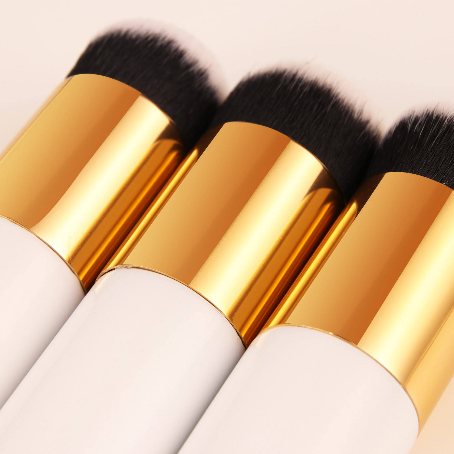 Chubby Pier Flat Cream Cosmetic Single Makeup Brush Professional Private Label Foundation Brush