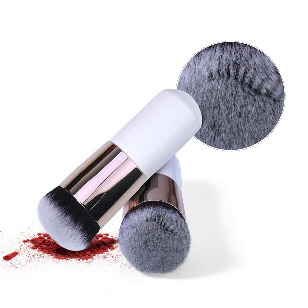 Chubby Pier Flat Cream Cosmetic Single Makeup Brush Professional Private Label Foundation Brush