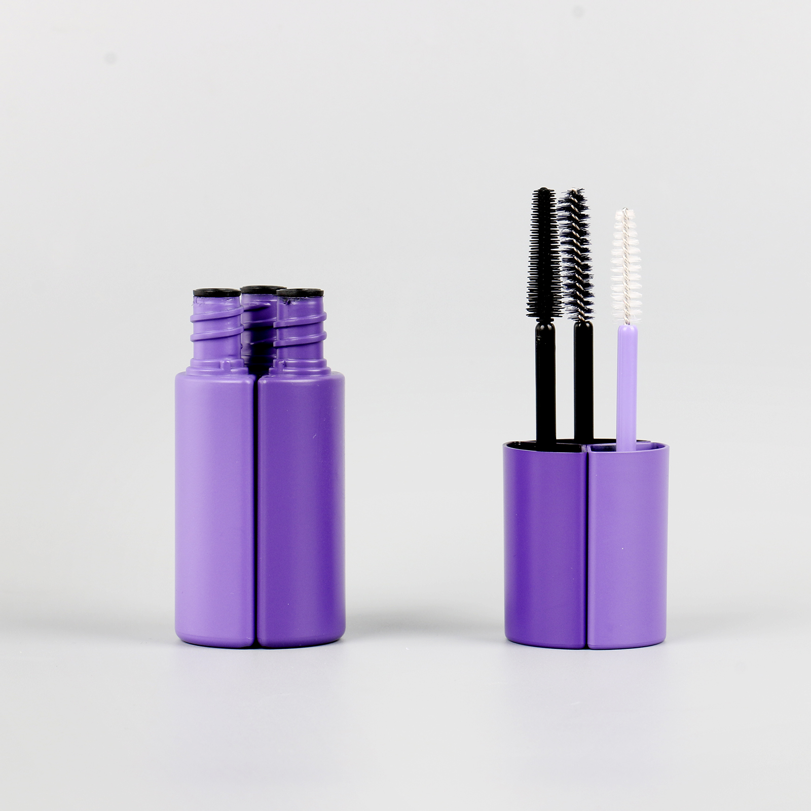 Refillable Color Diy Cosmetic Container 10ml Mascara Tube Box Hot Stamping Plastic Mascara Wand Tube