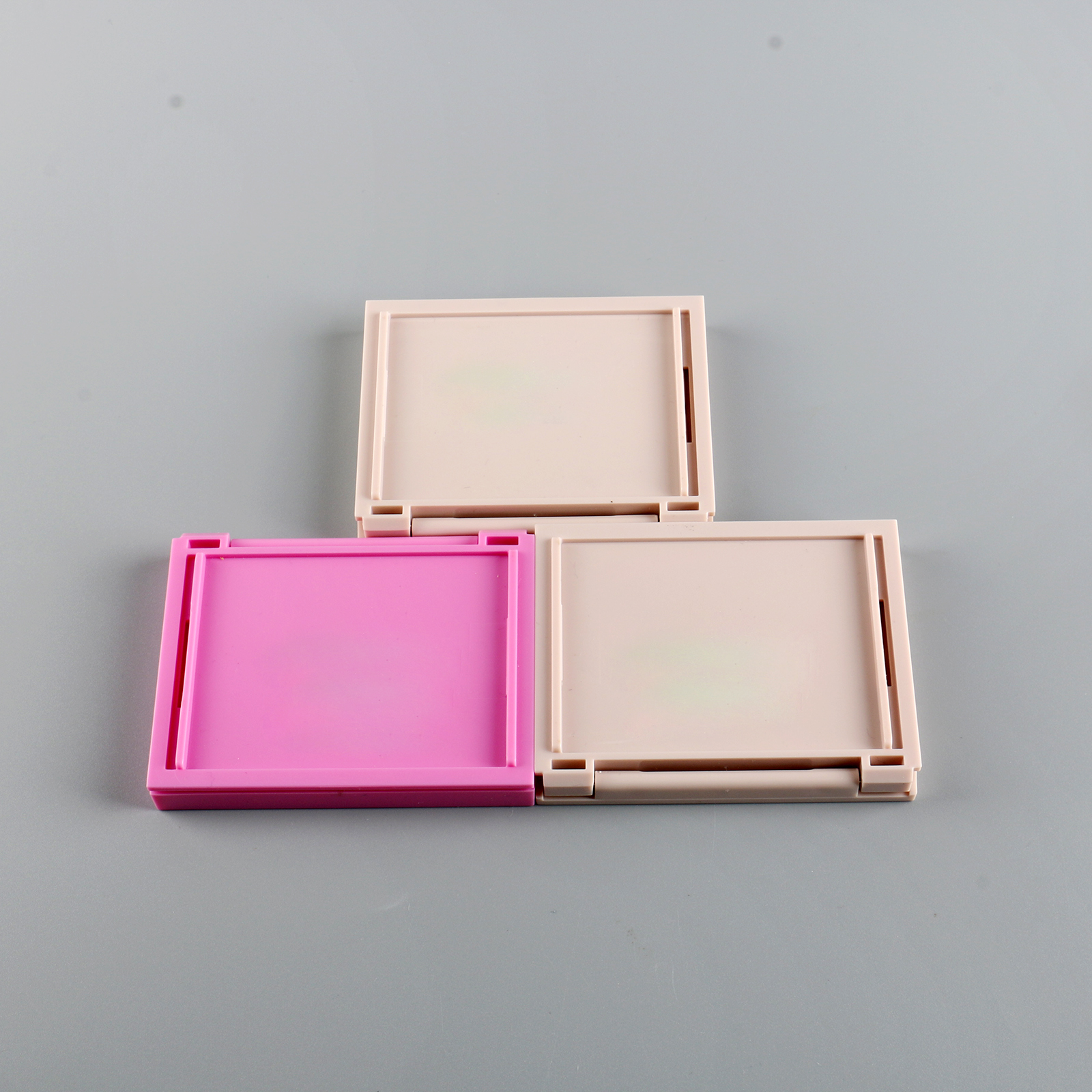 Plastic Makeup Cases Eyeshadow Containers 1/2/6 colors Compact Custom Empty Eye Shadow Blusher Palette With Mirror