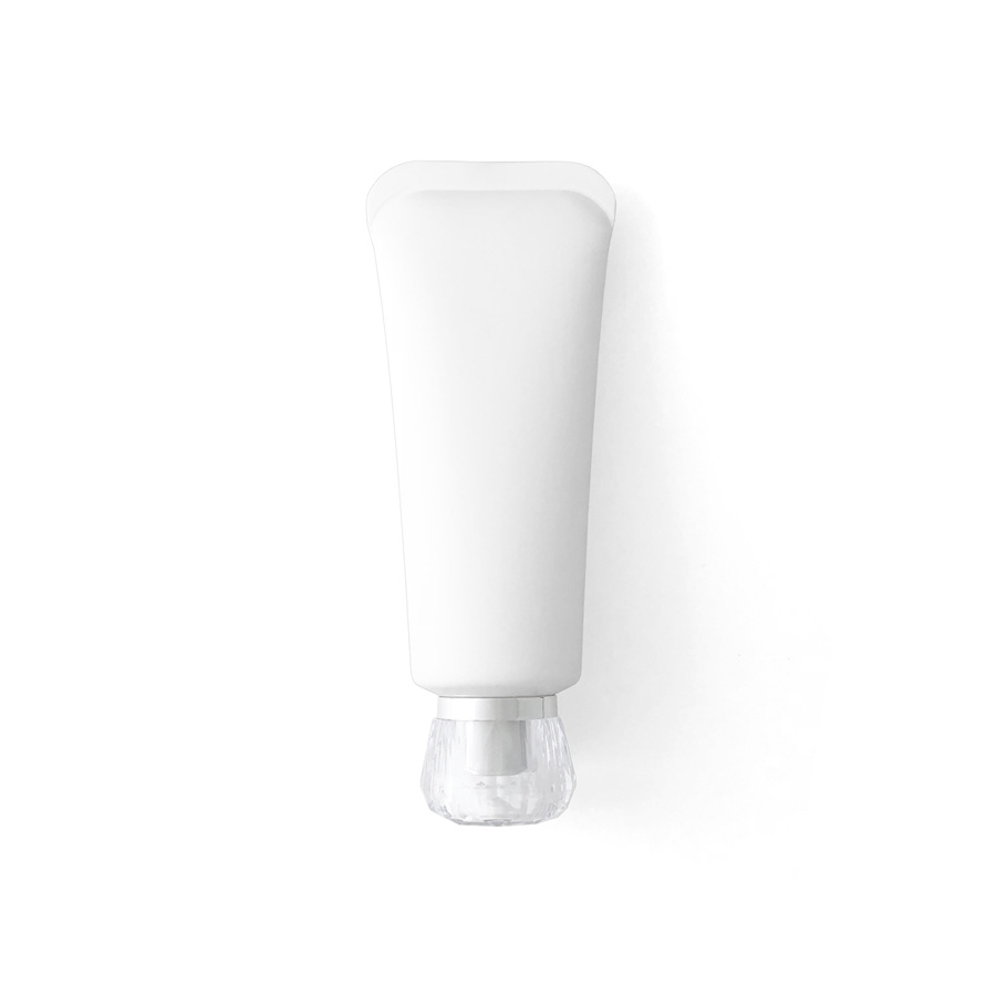 100ml Empty Frosted White PE Plastic Squeeze Soft Tube 100g Cosmetic Packaging Facial Cleanser Cream Bottle With Screw Cap