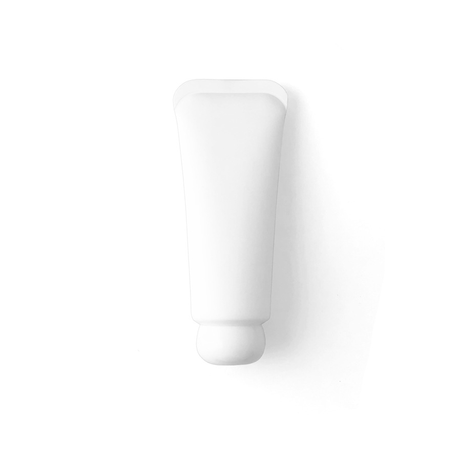 100ml Empty Frosted White PE Plastic Squeeze Soft Tube 100g Cosmetic Packaging Facial Cleanser Cream Bottle With Screw Cap