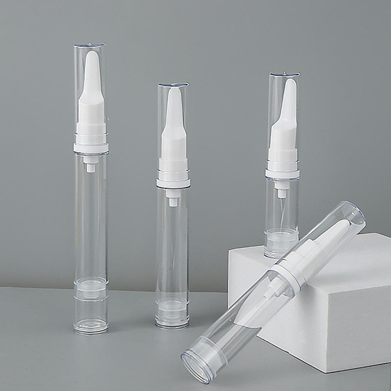 Mini Cosmetic Packaging 5ml 10ml 15ml AS Plastic Empty Refillable Eye Cream Serum Vacuum Dispenser Airless Pump Bottles