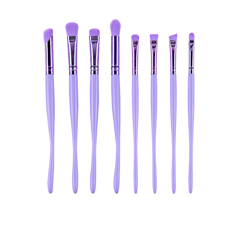 Seahorse Shape Handle 8pcs 11pcs Purple Make Up Brushes Private Label Eyeshadow Foundation Custom Logo Cosmetic Makeup Brush Set