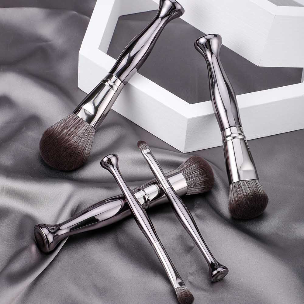 12pcs Vase Bottom Makeup Brush Set High Quality Exquisite Beauty Tool Mirror Makeup Brush Set Apple Green Makeup Brushes