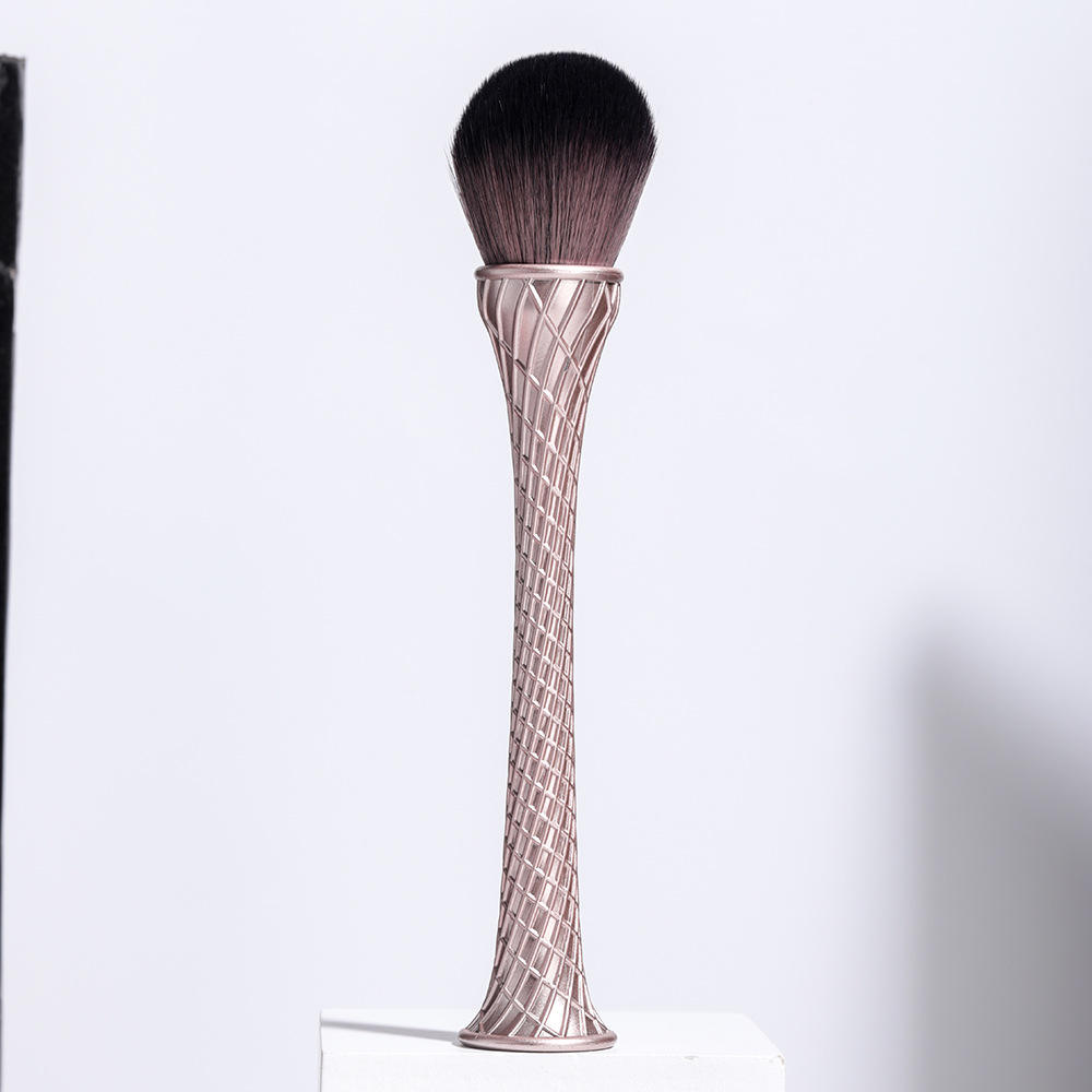 New Design Luxury Canton Tower Shape Brush Set Unique Stand-up Handle Slim Waist Powder Blush Flat Contour Single Makeup Brush