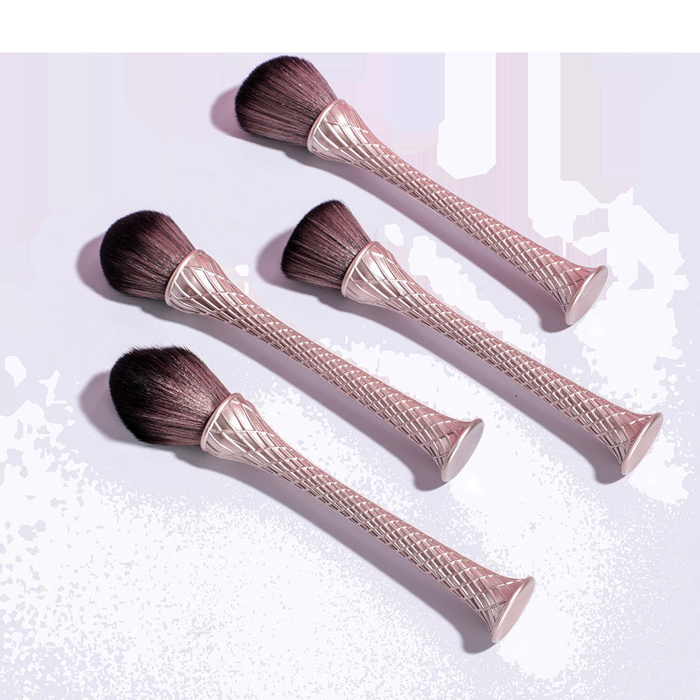 New Design Luxury Canton Tower Shape Brush Set Unique Stand-up Handle Slim Waist Powder Blush Flat Contour Single Makeup Brush