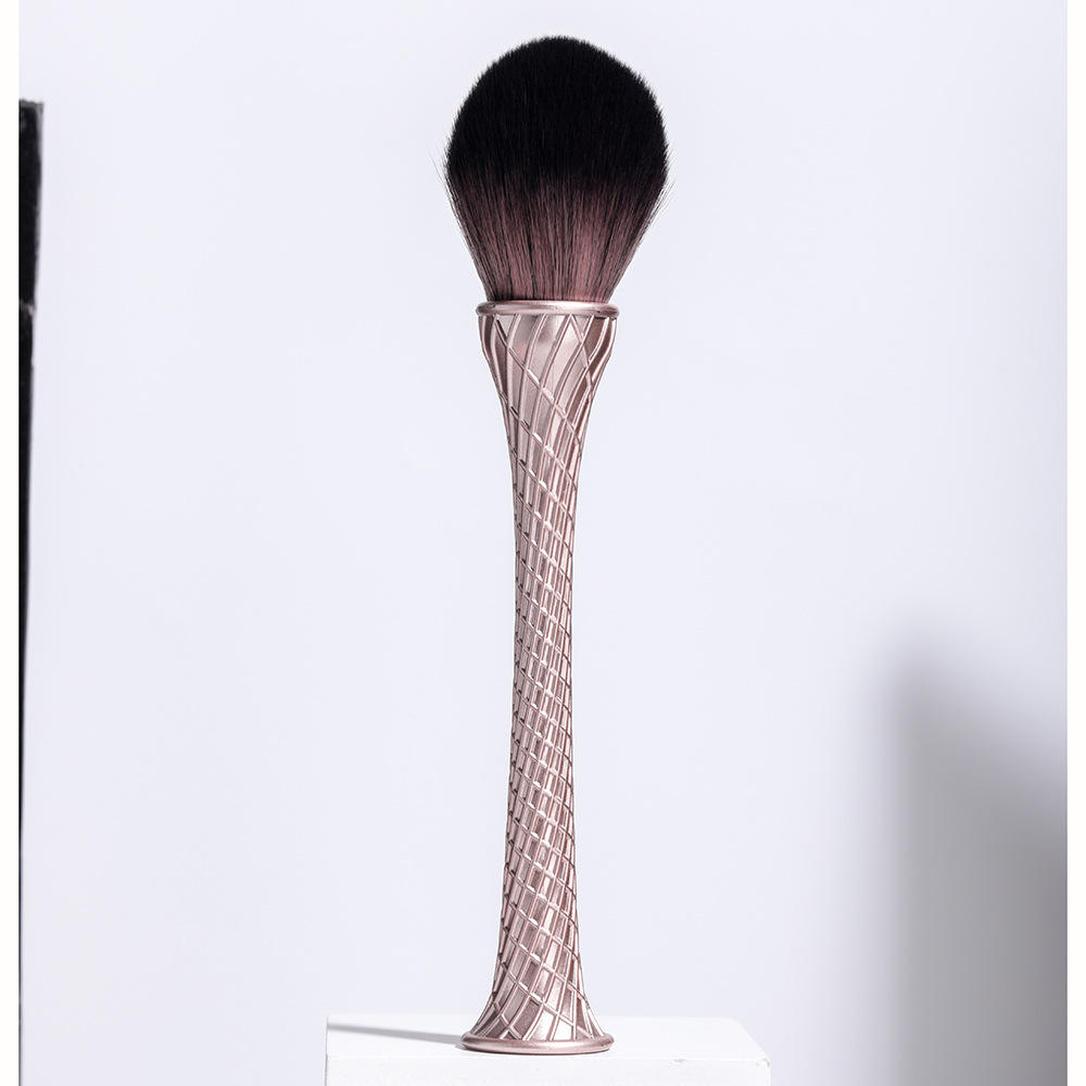 New Design Luxury Canton Tower Shape Brush Set Unique Stand-up Handle Slim Waist Powder Blush Flat Contour Single Makeup Brush