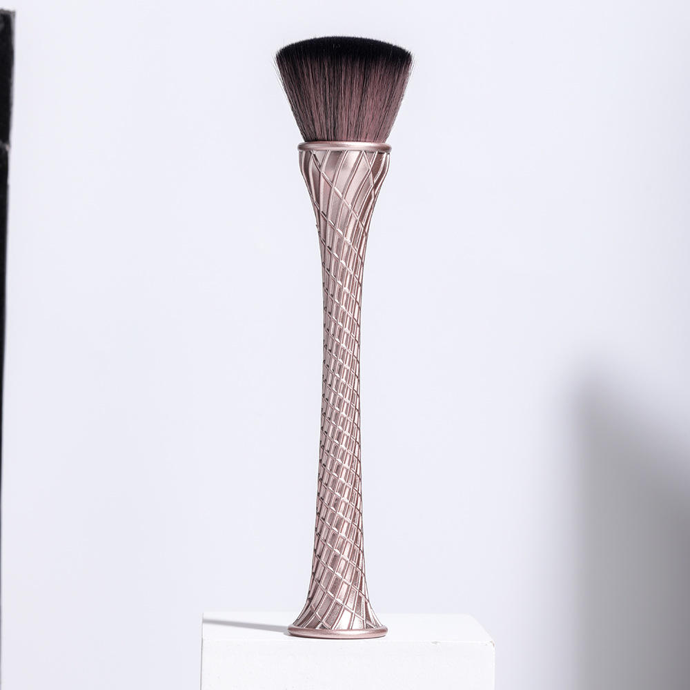 New Design Luxury Canton Tower Shape Brush Set Unique Stand-up Handle Slim Waist Powder Blush Flat Contour Single Makeup Brush