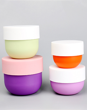 Empty 150ml 200ml 300ml 500ml PP Plastic Frosted Cosmetic Cream Jar Hair Mask Bowl Shaped Jar With Lid