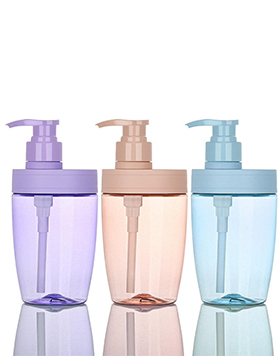 Luxury Cosmetic Containers 500ml 16oz Liquid Soap Shampoo Bottle Wide Mouth Jar With Lotion Pump