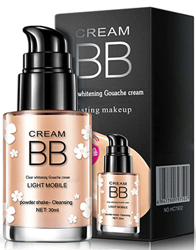 Private Label White Makeup Liquid Foundation Serum BB Cream Brighten Glow Whitening Liquid Foundation