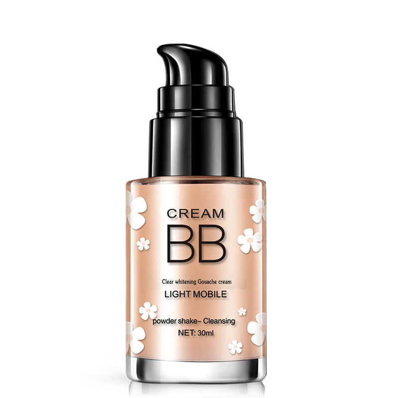 Private Label White Makeup Liquid Foundation Serum BB Cream Brighten Glow Whitening Liquid Foundation