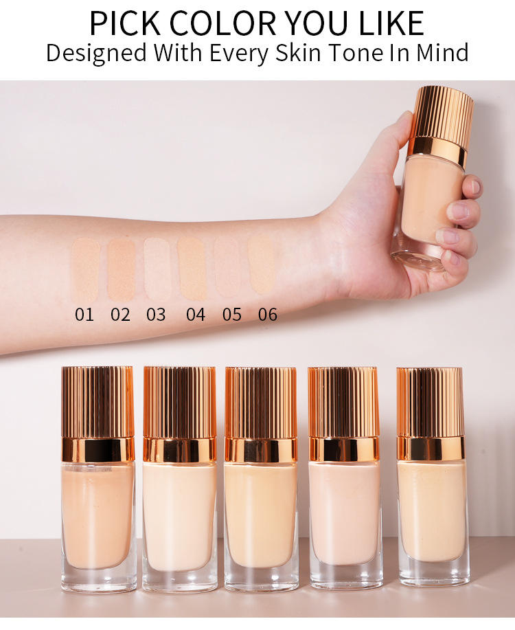 Waterproof Long Lasting Matte Cushion Vegan Full Coverage Foundation 24 Colors Private Label Makeup Matte Foundation For Makeup