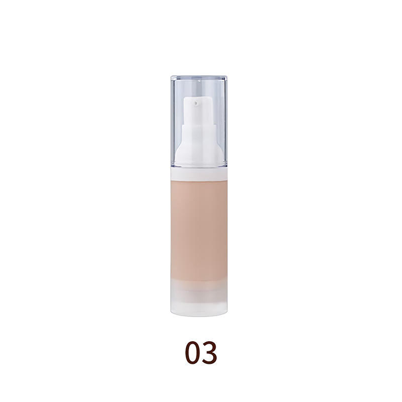 Custom Logo 30ml Liquid Foundation Pressed Bottle 8 Colors Waterproof Full Coverage Vegan Private Label Foundation