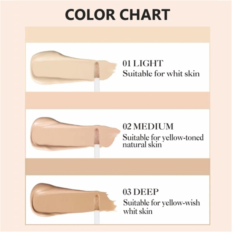 Professional Concealing Eye Dark Circle Liquid Long-Lasting Corrector Cream Concealer Makeup 12ml Matte Face Foundation Cream