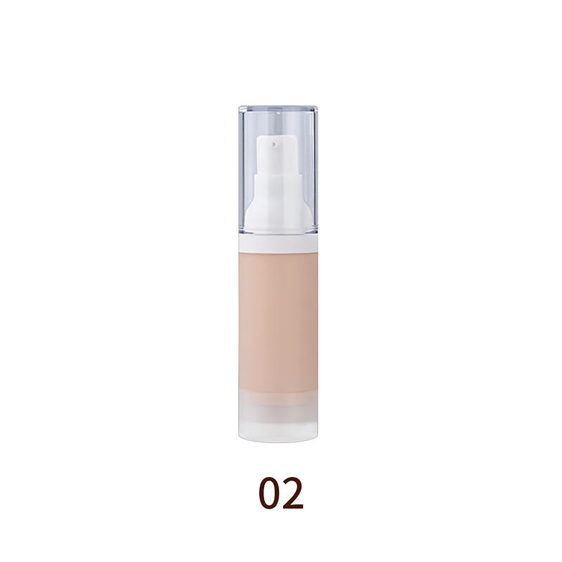 Custom Logo 30ml Liquid Foundation Pressed Bottle 8 Colors Waterproof Full Coverage Vegan Private Label Foundation